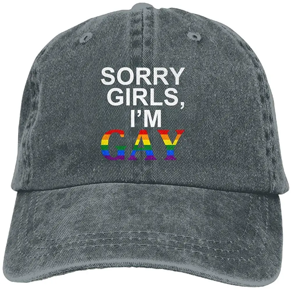YELOFISH для взрослых Sorry Girls I'm Gay хлопковая джинсовая бейсбольная Регулируемая Кепка