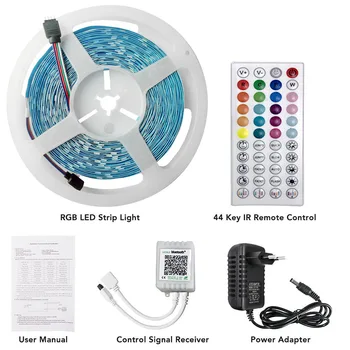 

10m SMD 5050 LED Strip Light Waterproof Remote Control RGB Flexible Tape Lamp Vintage Cover Bulb Guard Lamp Pendant