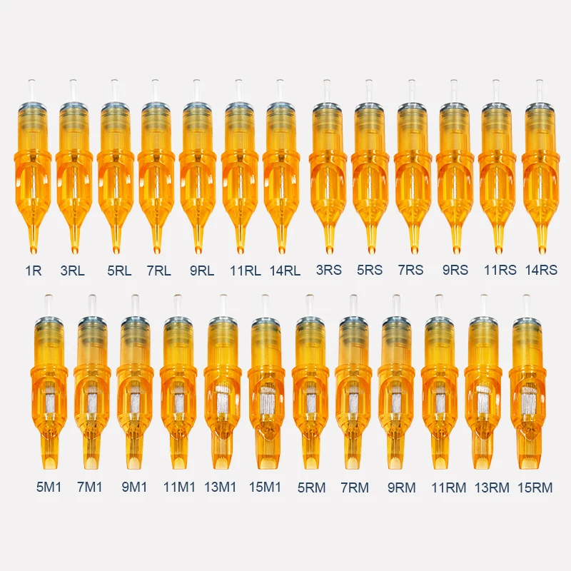 Иглы для картриджей RL/RM/M1/RS стерильные одноразовые татуировок 50 шт.