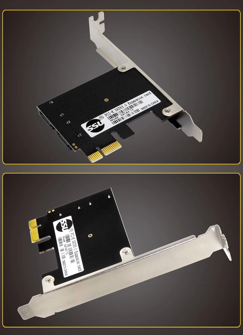 BTBcoin PCI-E SATA 1X 4X 8X 16X карт PCI-E PCI Express SATA 3,0 2-Порты и разъёмы SATA III SSD SATA 6 Гбит адаптер расширения Панели расширительные платы