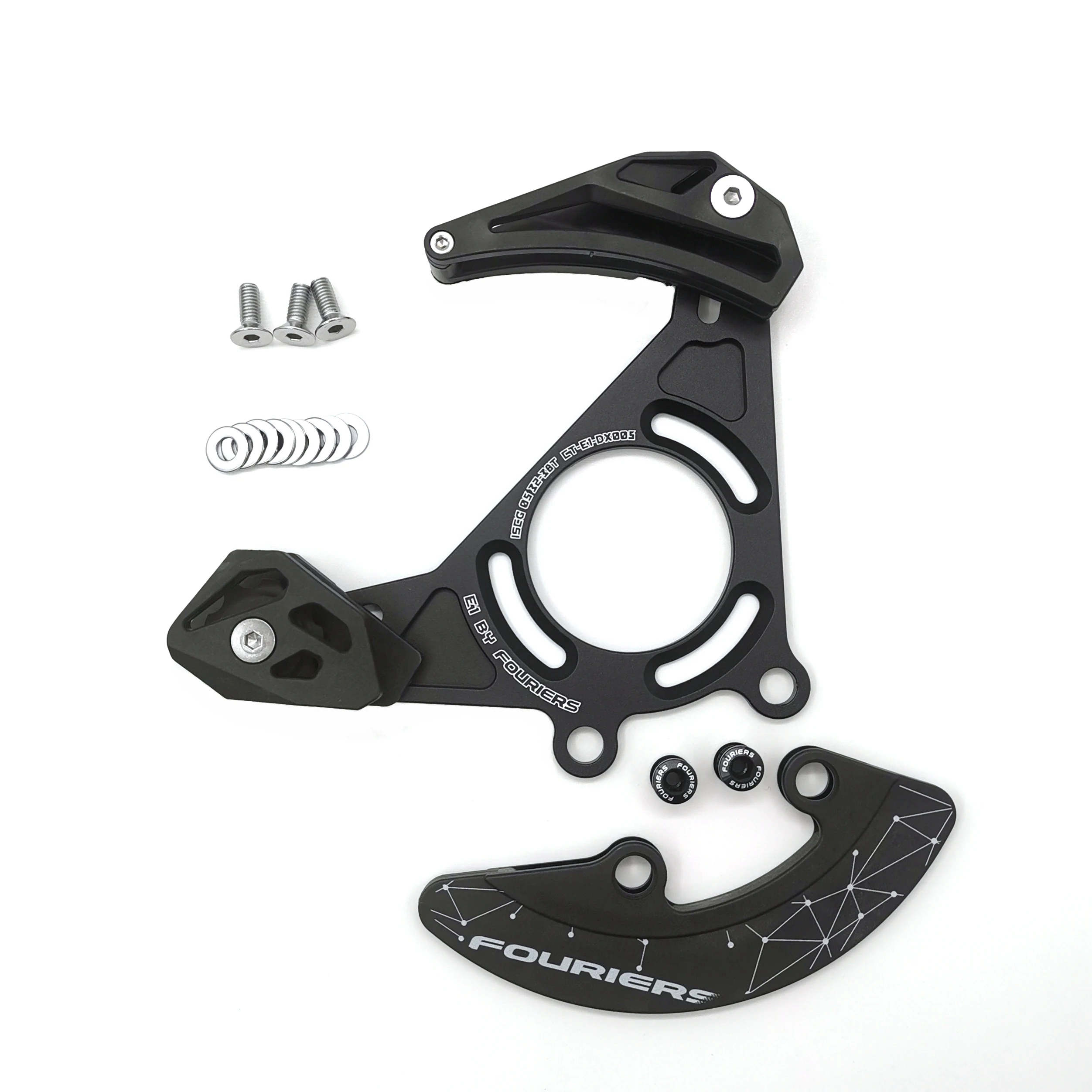 Sale Fouriers Enduro DH Bike Chain Guide Chain FR XC Bashguard 32T-38T Single Speed Device ISCG ISCG05 For 1X Drivetrain 2