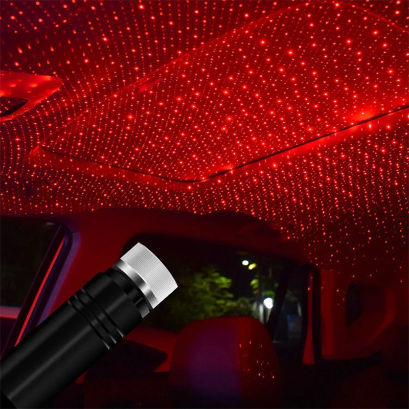 Upgrade LED Car Roof Star Light Interior Starry Laser Atmosphere