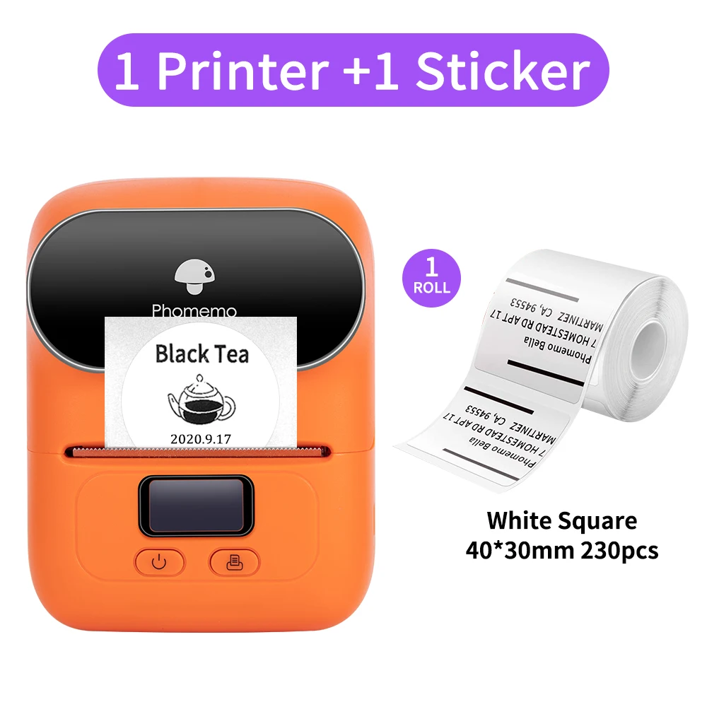 best mini photo printer Phomemo M110 Portable Thermal Label Printer 1500mAh Long Battery Life Pocket BT Thermal Label Maker Printer for Business, Office best portable photo printer Printers