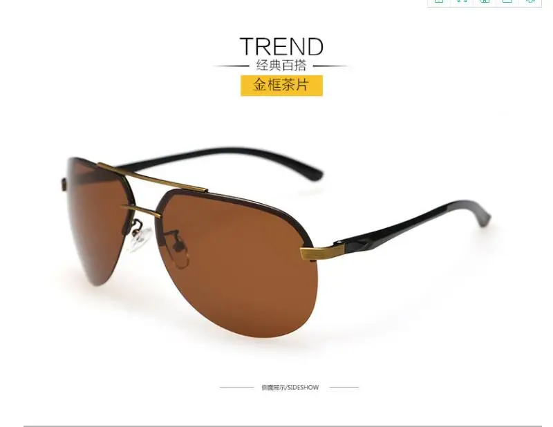 Классические модные брендовые поляризованные солнцезащитные очки мужские очки для вождения мужские солнцезащитные очки Gafas uv400
