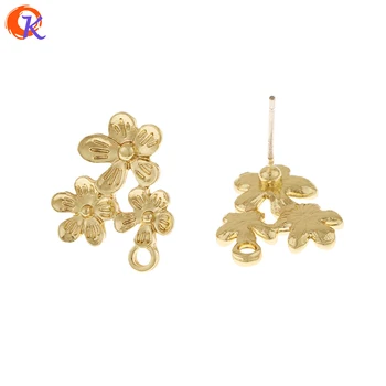 

Cordial Design 100Pcs 14*18MM Jewelry Accessories/Earrings Stud/DIY Jewelry Making/Flower Shape/Hand Made/Earring Findings