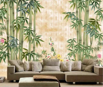 

CJSIR Custom Wallpaper HD Beautiful Bamboo TV Background Wall Home Decoration 3d Living Room Bedroom Background 3d Wallpaper