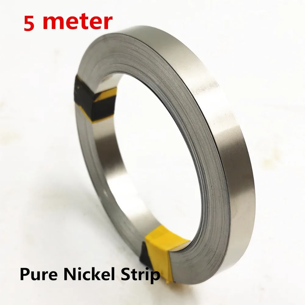5 Meter Pure Nickel Strip 99.96% For Li 18650 Battery Spot Welding Machine Welder Equipment Nickel Belt For Battery Packs flux core welding aluminum