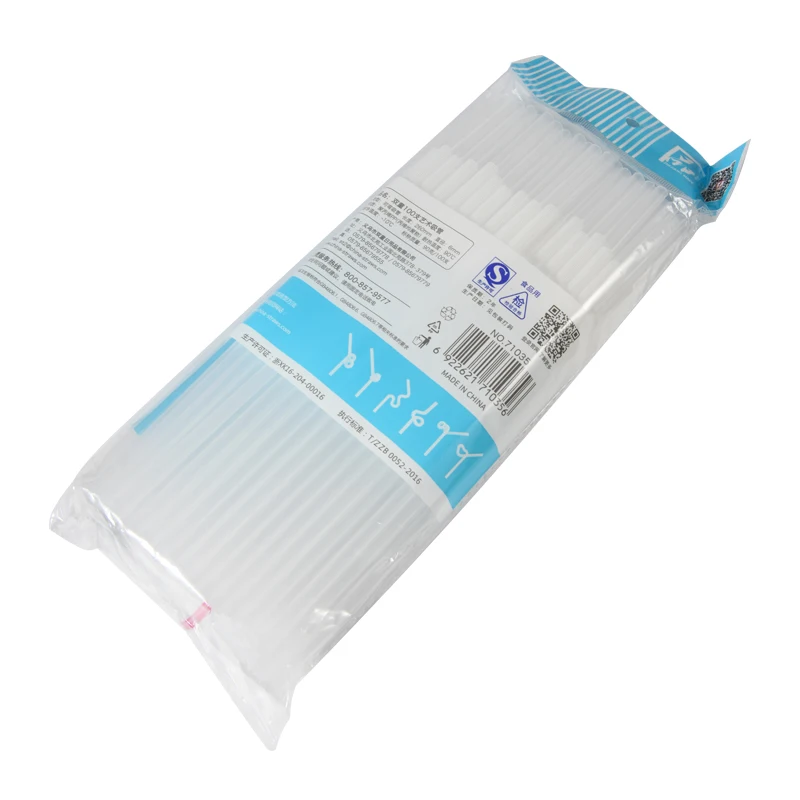 Description Picture 6 of item100Pcs Fluorescent Plastic Bendable Beverage Straws Wedding Decor Mixed Colors Party Supplies Disposable straws