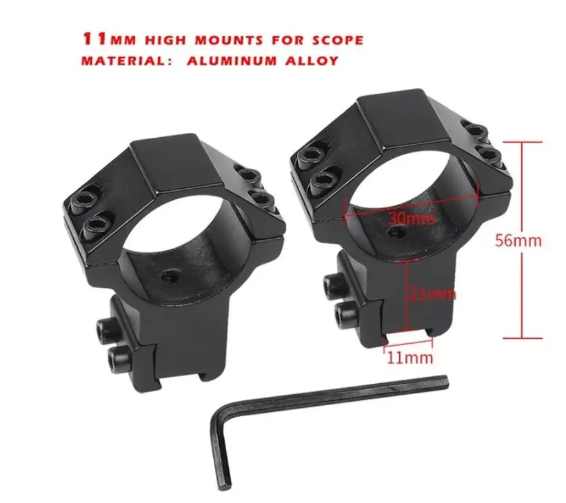 11mm high mounts T-Eagle 1-8X24IR тактический прицел для AirRifle sniper охотничья Оптика прицел для стрельбы и на открытом воздухе - Цвет: 11mm high mounts