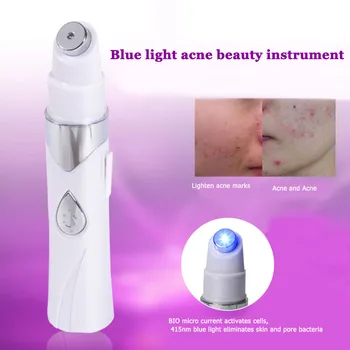 

Acne Laser Pen Blue Light Therapy Massage Soft Scar Dark Circles Remover Device Clean Exfoliating Instrument Spot Cleaner