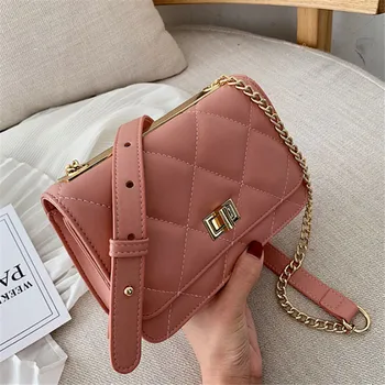 

Women Brand Originality Design Handbags Bag women 2019 Joker lock single back messenger bag fashion chain small square bag
