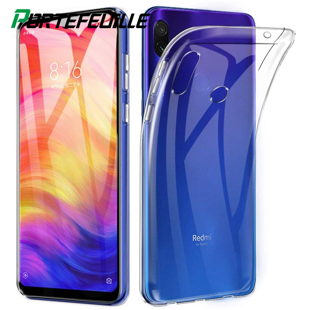 Для Xiaomi Redmi Note 5 7 8 K20 Pro Чехол Мягкий силиконовый прозрачный задняя крышка для
