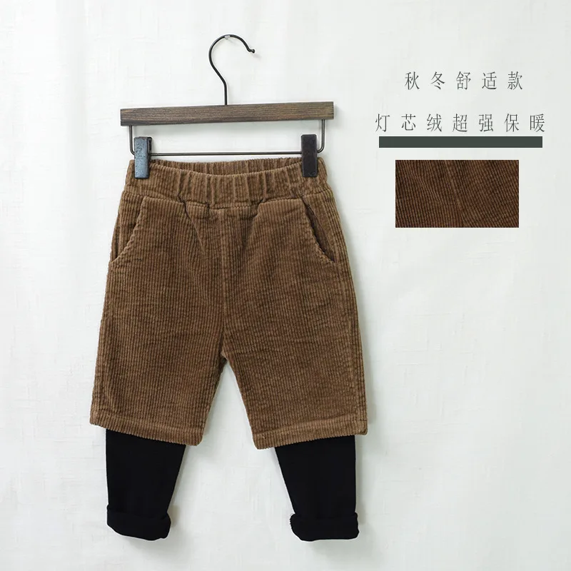 

Children's Corduroy Trousers Boys and Girls Leggings Late Autumn Spring Winter Children's Clothing Wholesale