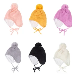 Multi-colored Kids Hats Winter Three-piece Suit Girl Child Boy Child Cashmere Fashion Colors Plus Velvet Warm Solid Color Gloves