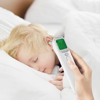 

Muti-fuction Baby/Adult Digital Front Infrared Thermometer Measure The Body Front ContactlessContact Fever Body Thermometer P