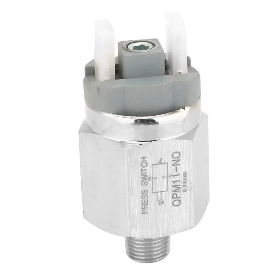 Нормально открытый переключатель давления G1/8 дюймов QPM11-NO 0,02~ 0.1Mpa переключатель AC220V 48VAC/DC поворотный переключатель