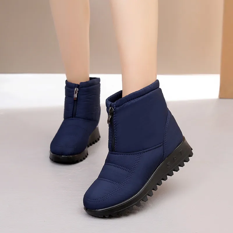 BEYARNENew boots2019winter брендовая теплая обувь; нескользящая подошва; Водонепроницаемая зимняя обувь Женские ботинки для Матери Повседневные хлопковые ботинки зимние ботинки женская обувь