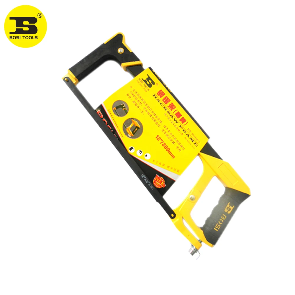 BOSI 12" Aluminum Alloy Hacksaw Frame With Blade