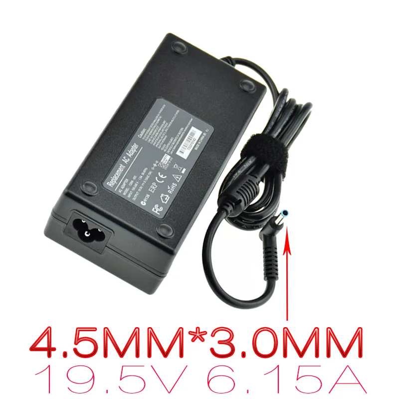 19 5 в 6.15A блок питания для ноутбука hp ENVY HSTNN LA25 адаптер Envy 15 17 J015TX j106tx зарядное