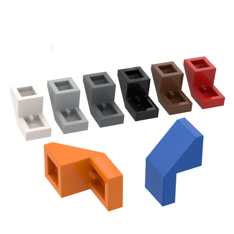 

10PCS Assembles Particles 28192 1x2 Bevel Non-particle Bricks Building Blocks DIY Replaceable Parts Toys For Children Gifts