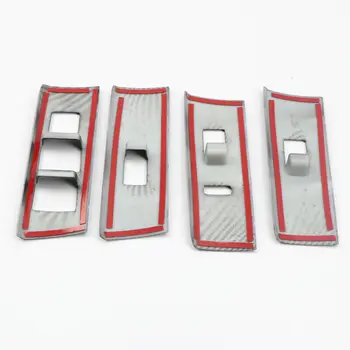 

New Arrival High Quality Carbon Fiber Window Lift Switch Panel Cover Trim For Toyota 4Runner 2010-2019
