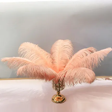 20cm(feather) Хрустальные подсвечники Tobs, подсвечники из металлического стекла, подсвечники для свадебного стола, украшения для дома, вечерние, праздничные - Цвет: 20cm(feather)