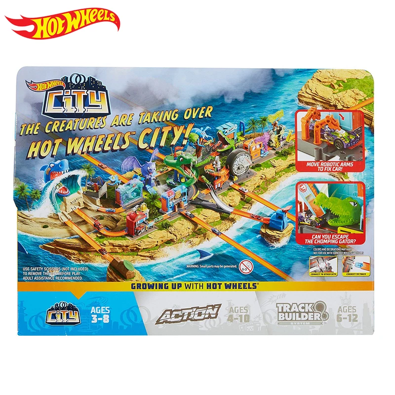 Новинка 2018 игровой набор Hotwheels Launch Challenge детская пластиковая металлическая