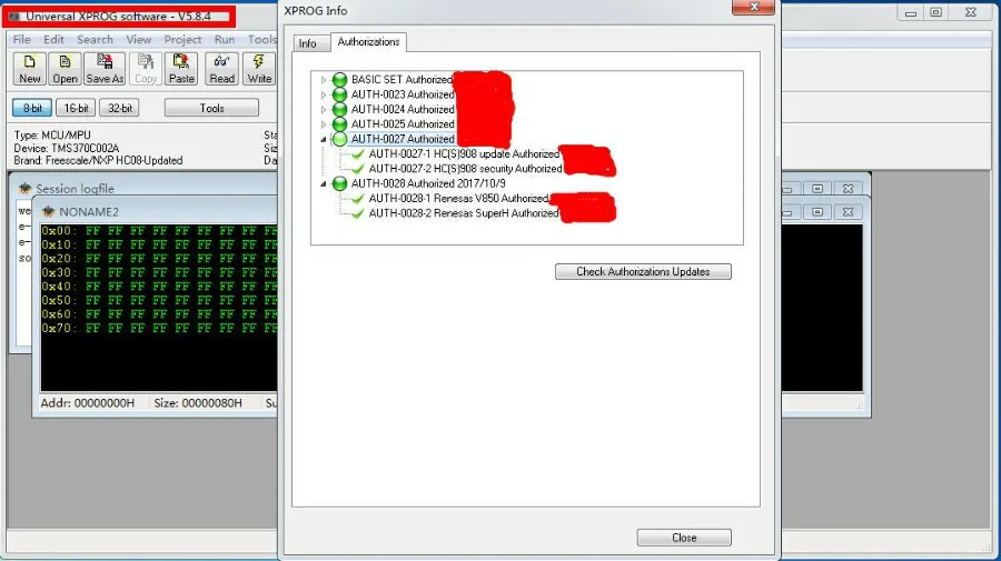 XPROG-M V5.84 Software Display2