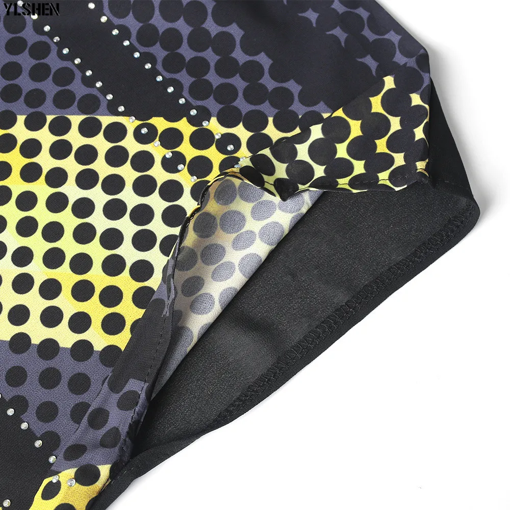 Long Muslim Dress African Dresses for Women Dashiki Stripe Print African Clothes Fashion Diamond Appliques Abaya Africa Clothing 09