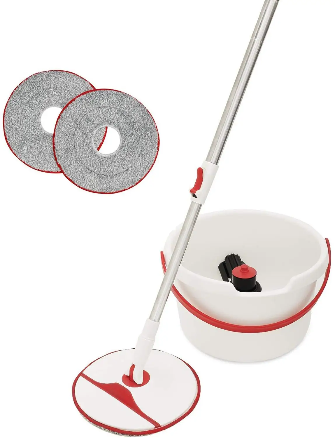 Швабра Yocada вращающаяся на 360 градусов с ведром 2 подушечки из микрофибры