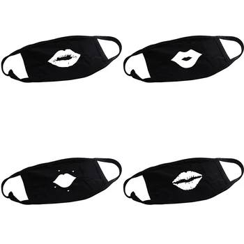 

In Stock Cotton Dustproof Mouth Face Mask Anime Cartoon Mouth Lip Print Women Men Muffle Face Mouth Masks