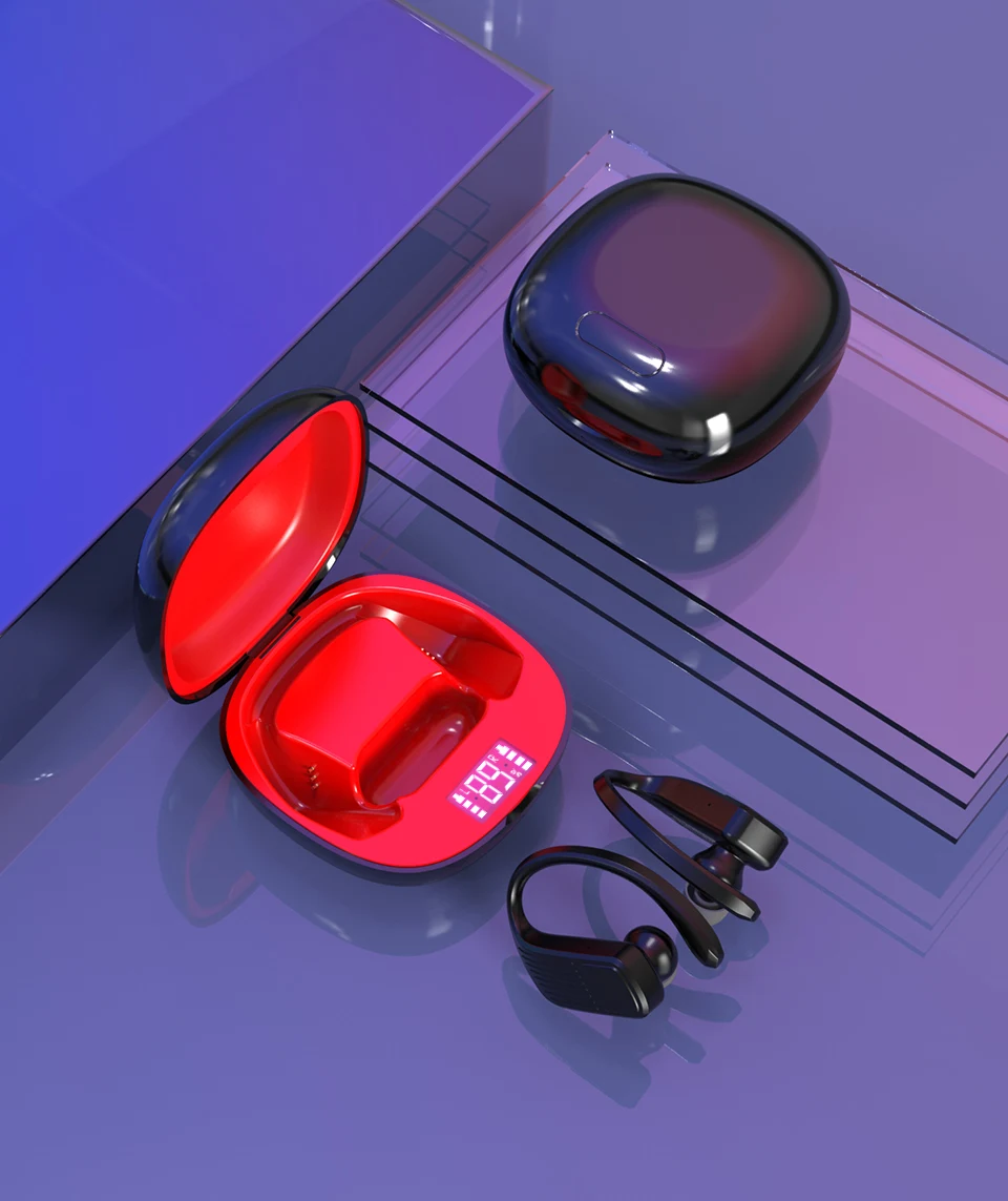 TWS 5 0 bluetooth настоящая беспроводная гарнитура крючок для гарнитуры спортивная