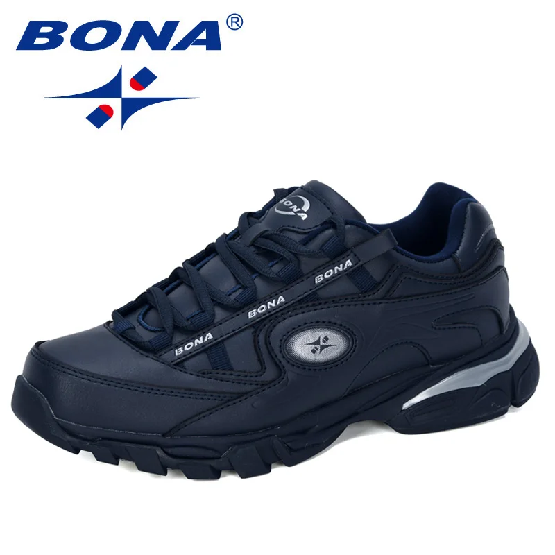 BONA/Новинка года; популярные кожаные кроссовки для бега; мужские кроссовки; спортивная обувь; Мужская обувь; zapatillas hombre; уличные кроссовки; мужская обувь