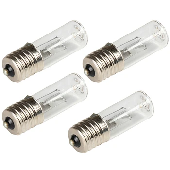 

4Pcs E17 UVC Ultraviolet UV Light Tube Bulb 3W Disinfection Lamp Ozone Mites Lights Germicidal Lamp Bulb