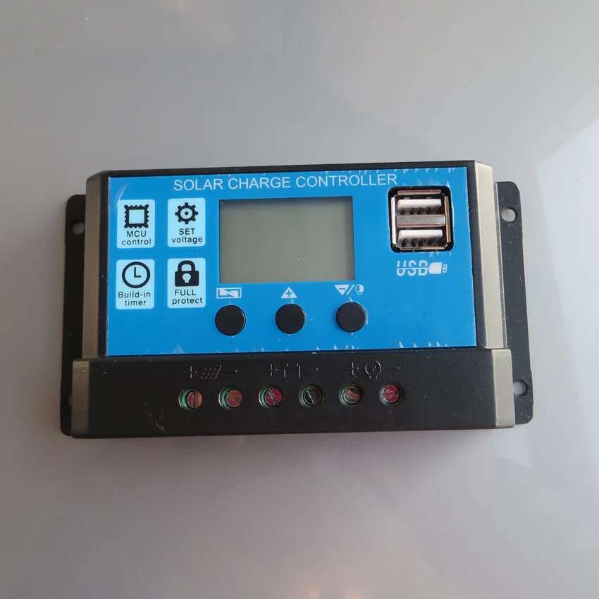 Solar Controller 12V24V30A USB Cellphone Charger 30A Power Generation Photovoltaic Solar Battery Panel