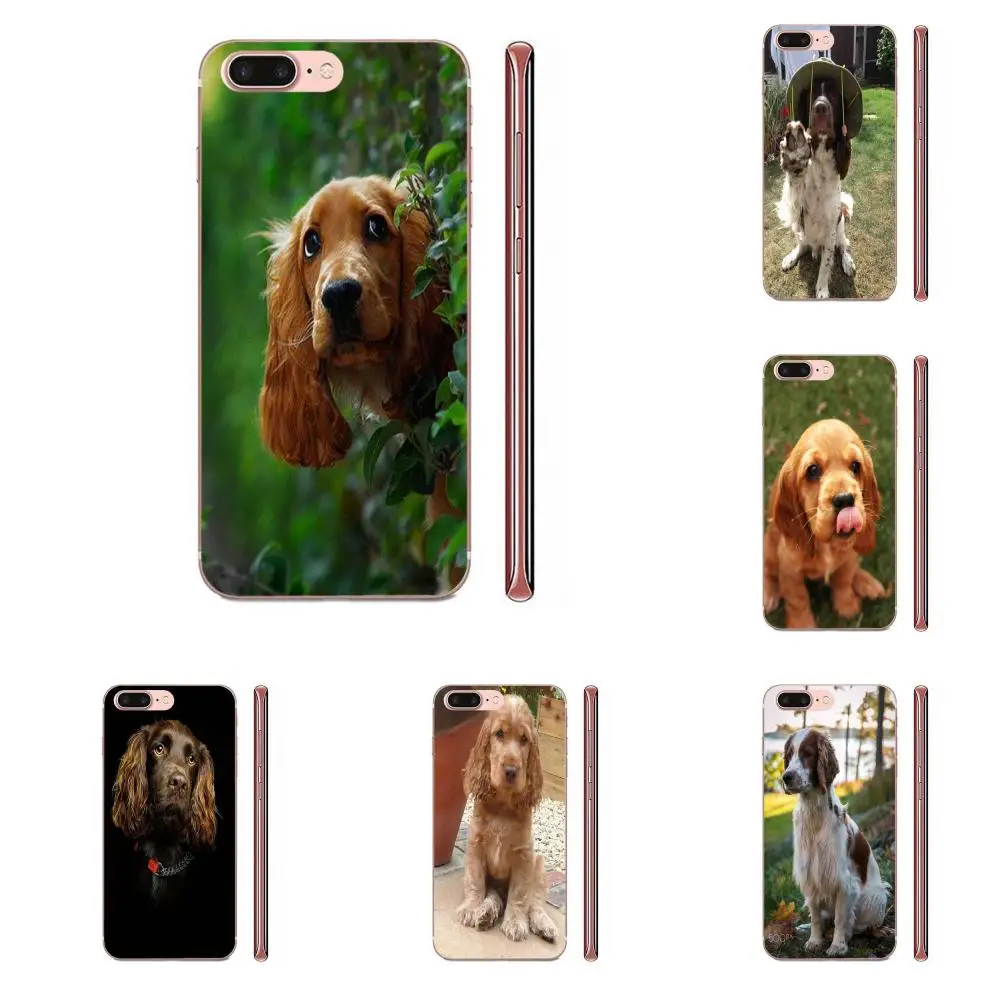 Cocker Spaniels Dog Puppies For LG G3 G4 G5 G6 G7 K4 K7 K8 K10 K40 K50 Q6 Q60 V10 V20 V30 V40 Nexus 5 5X 2017 TPU Cases Cover | Мобильные