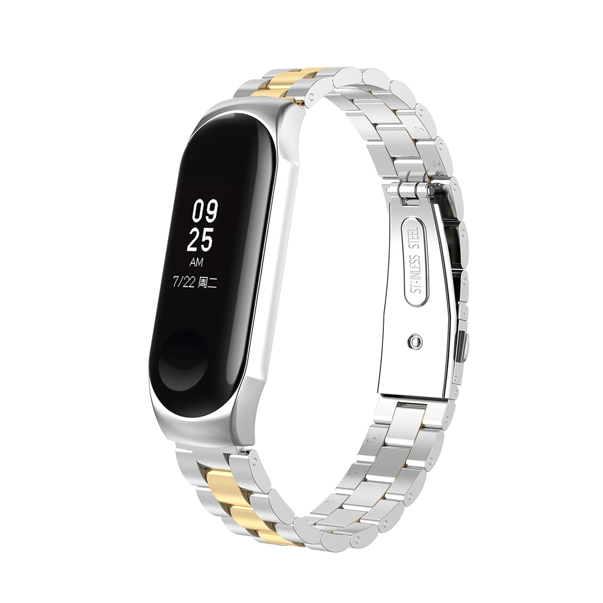 Для Xiaomi Mi Band 4/Band 3, универсальный металлический чехол, ремешок из нержавеющей стали, аксессуары для ремня, браслет Correa