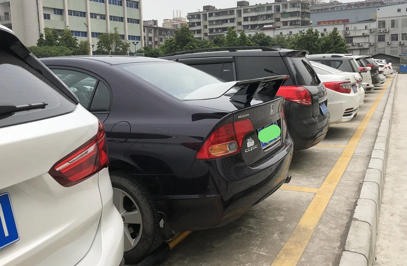 Использовать для honda civic спойлер 2006 07 08 09 10 11 лет ABS пластик Материал заднее декоративное крыло EX стиль GT Спортивные Аксессуары