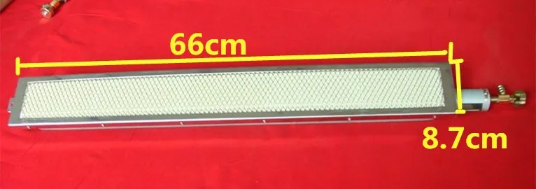 66 8.7cm Высококачественная керамическая плита горелка с инжетором(соплом) инфракрасная горелка газа для барбекю, кебаба, жарки и т. Д - Цвет: 66 8.7cm