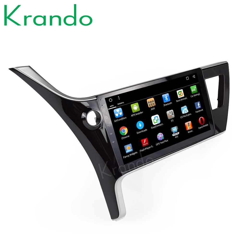 Discount Krando Android 8.1 10.1" IPS Touch screen multimedia system for TOYOTA COROLLA 2017 radio player gps navigation wifi Bluetooth 5