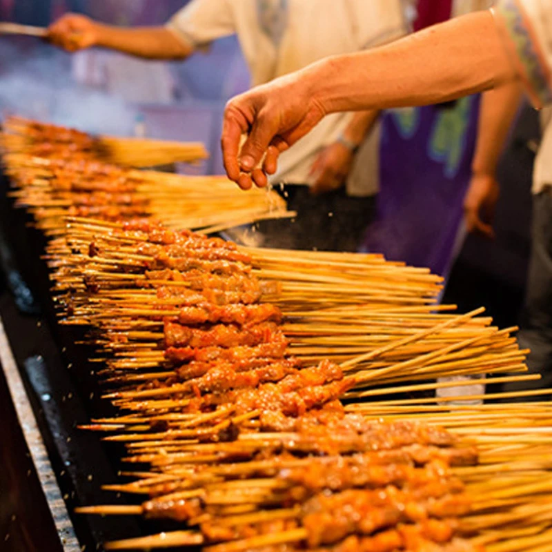 Barbecue Skewers 2.5MM*30CM Bamboo Skewers Wooden Barbecue Skewers Natural Wood Sticks