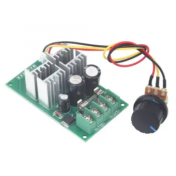 

DC Motor Speed Controller High Quality PWM Support PLC Analog with Knob DC6-60V 20A motor speed