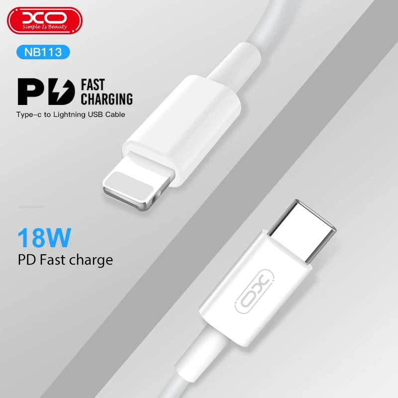 XO PD кабель для быстрой зарядки для USB C Lightning для iPhone 11 Pro для type C 3A быстрое зарядное устройство для type C Lightning Macbook для телефона