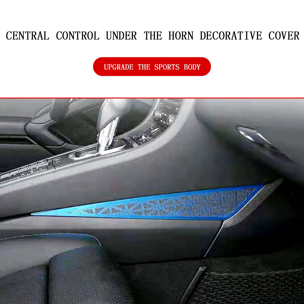 Автомобильная наклейка для внутреннего интерьера для Porsche 718-, центральная консоль, двусторонняя рамка, накладка, наклейки, Стайлинг автомобиля, Полоска, наклейка