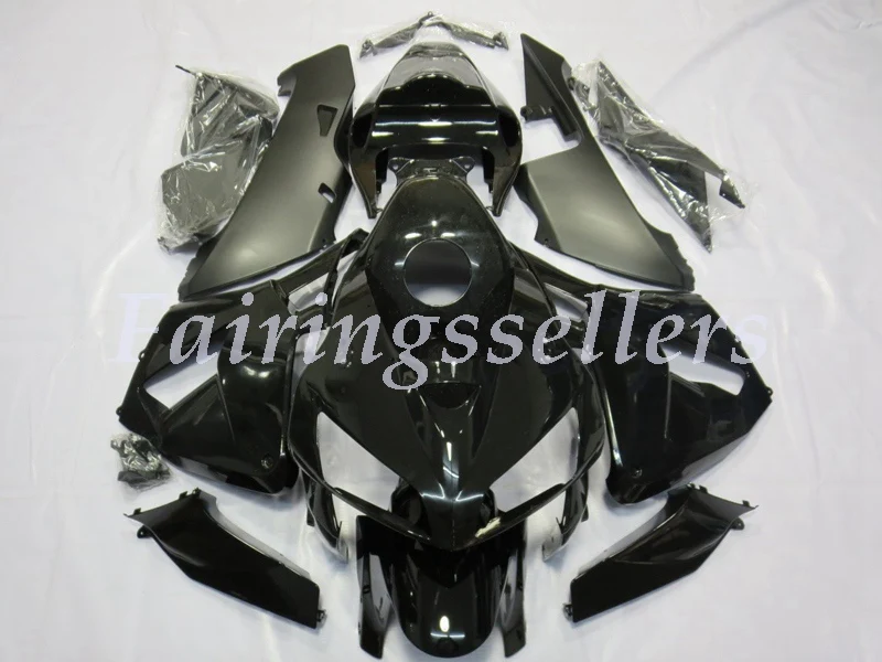 Matte Gloss Black Топ(литьевая форма) ABS мотоцикл полный комплект обтекателя Подходит для Honda CBR600RR 05 06 F5 2005 2006 Обтекатели матовый черный специальный - Цвет: Matte Gloss Black