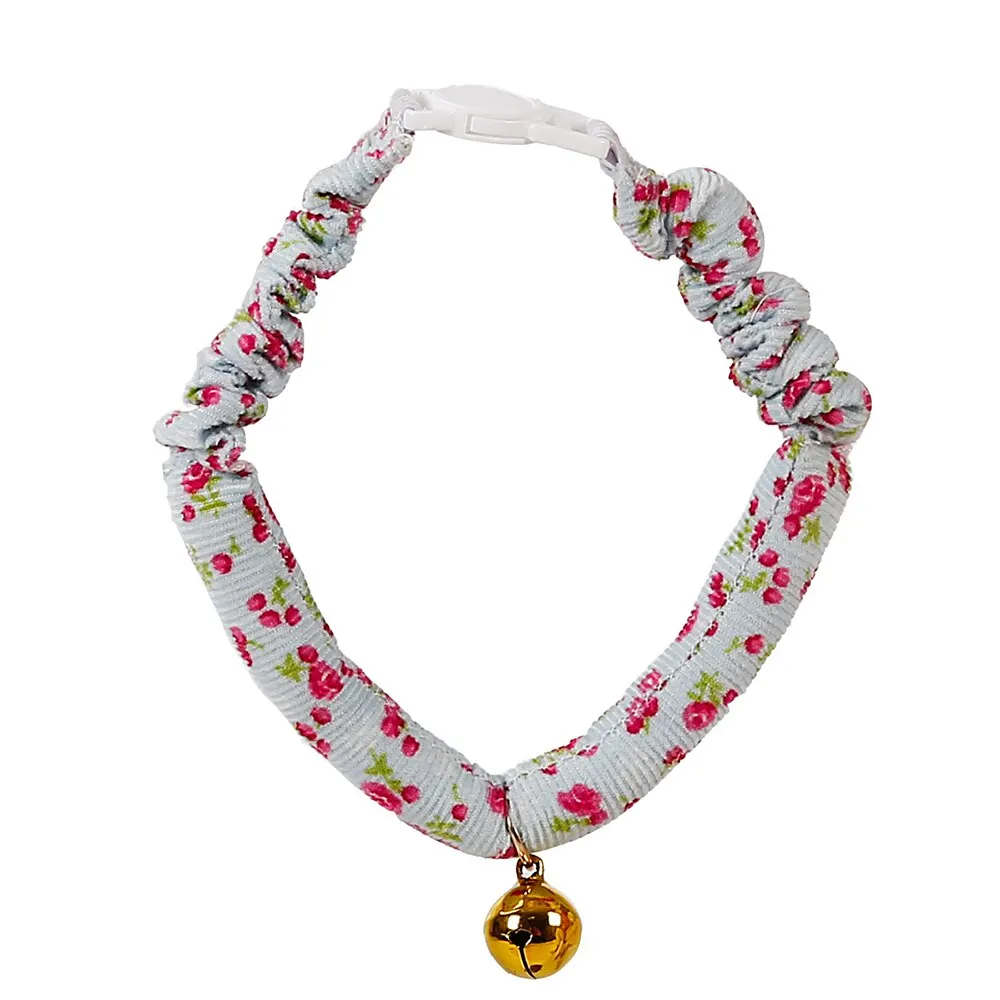 Ошейник для кошек с колокольчиком для кошек Collier Pour Chat эластичный японский ошейник для кошек с колокольчиком быстросъемные принадлежности - Цвет: G226757A