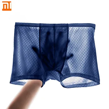 

XiaoMi mijia ice silk thin underwear men's high stretch skin-friendly sweat-absorbent comfortable breathable boxer briefs summer