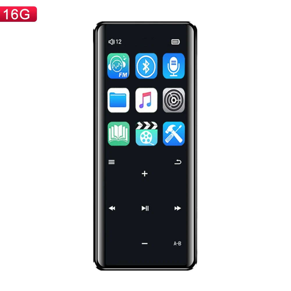 Модный портативный Bluetooth MP4 плеер сенсорный экран FM Радио Видео TF карта рекордер ручка фильм Mp3 Mp4 плеер 16 ГБ 8 ГБ