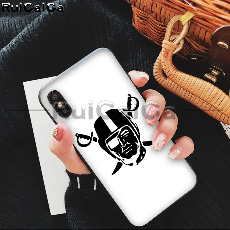 RuiCaiCa Oakland Raiders покупателей высокое качество чехол для iPhone X XS MAX, 6, 6 S, 7, 7 plus, 8, 8 Plus, 5 5S XR 11 11pro - Цвет: A12