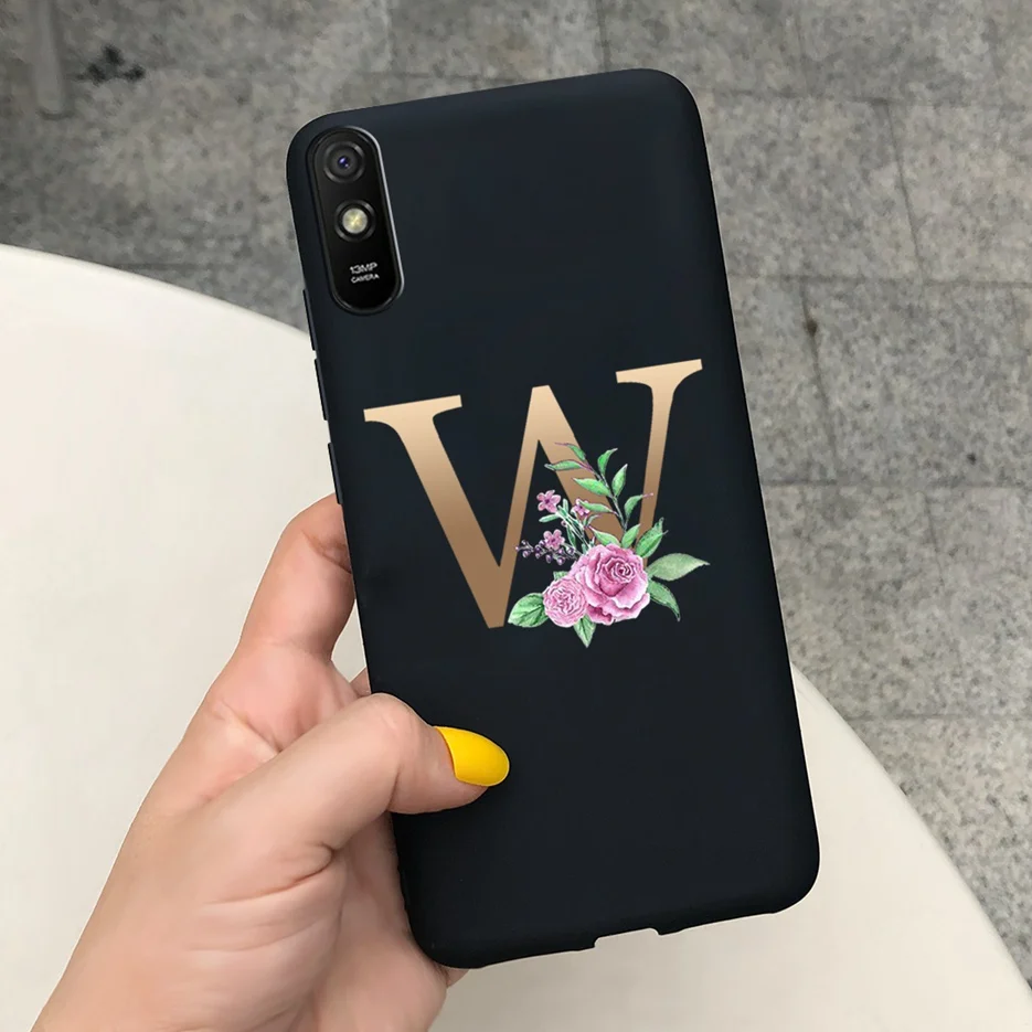Cute Letters Silicone Soft TPU Phone Case - Durable Back Protector Shell